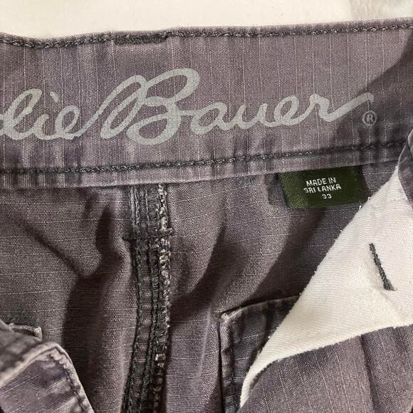 Eddie Bauer Faded Distressed Cargo Shorts - Picture 6 of 7